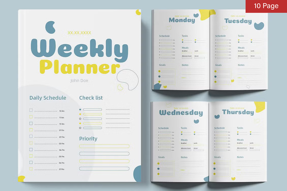 Planner Template Bundle, a Stationery Template by ContestDesign (Photo 19 of 39)