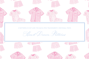 Pajama Party Pattern PNG