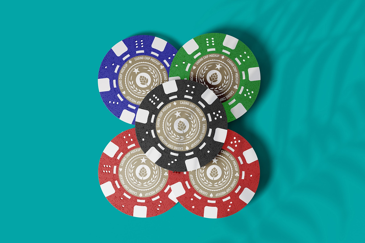 Set Casino Tokens Mockup, a Product Mockup by OneVectorStock (Photo 13 of 13)