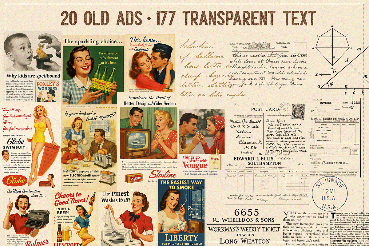 Oh So Vintage Collage Creator, an Object Graphic by SNIPESCIENTIST (Photo 7 of 30)