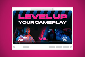 Gaming Youtube Thumbnail, a Social Media Template by graphicook