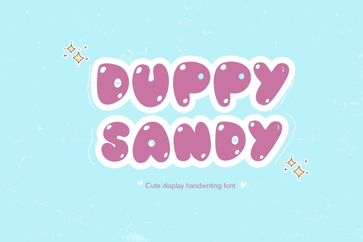 Duppy sandy font., a Handwritten Font by JJuta (Photo 1 of 6)