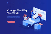 Isometric illustration kit - People, a Templates & Theme by Formfrom (Thumbnail 17 of 34)