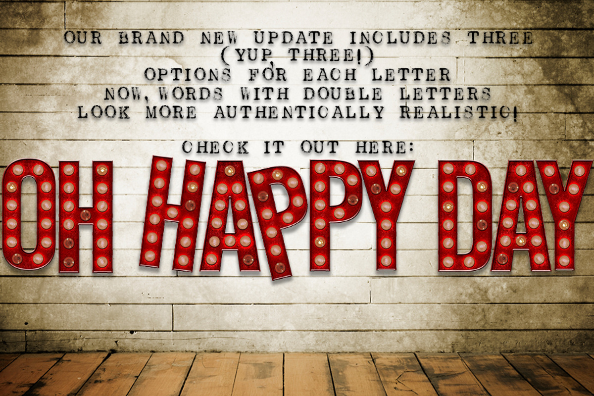Realistic Marquee Set, an Object Graphic by Mod Paperie (Photo 2 of 3)
