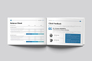 Annual Report Template Landscape, a Brochure Template by DesignCrest (Thumbnail 10 of 13)