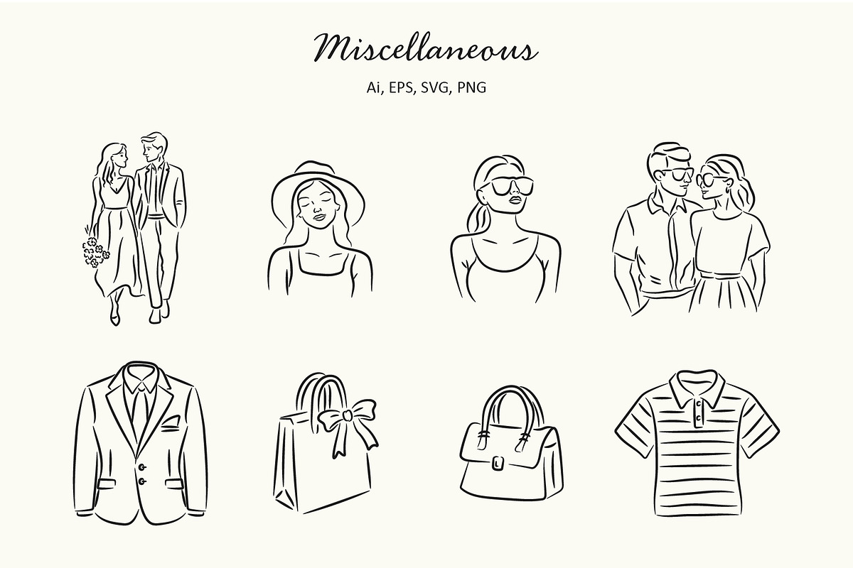 La Dolce Vita Hand-Draw Collection, an Object Illustration by NatalieArtShop (Photo 8 of 14)