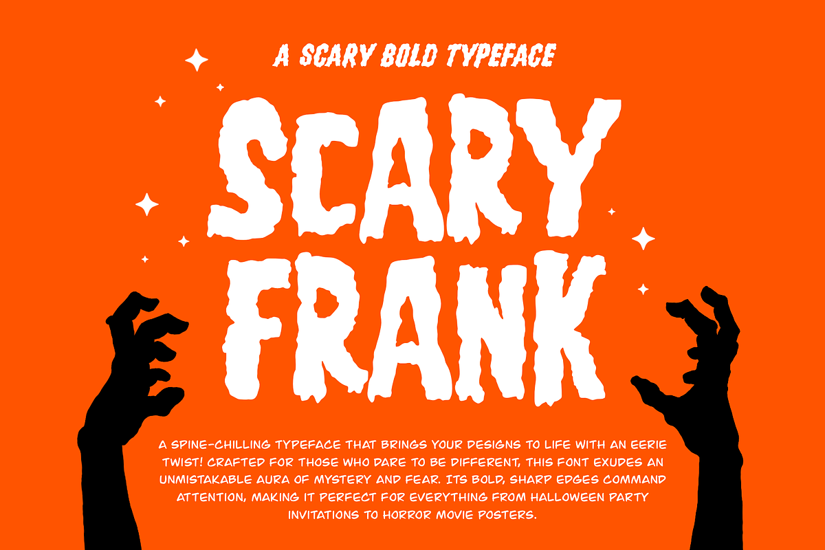 Scary Frank Font - Horror Font, a Handwritten Font by ariodsgn (Photo 1 of 4)