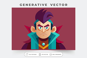 A character with a jealous expressio, a Graphic by SouravDesign
