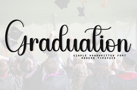 Graduation, a Handwritten Font by InermediaSTUDIO