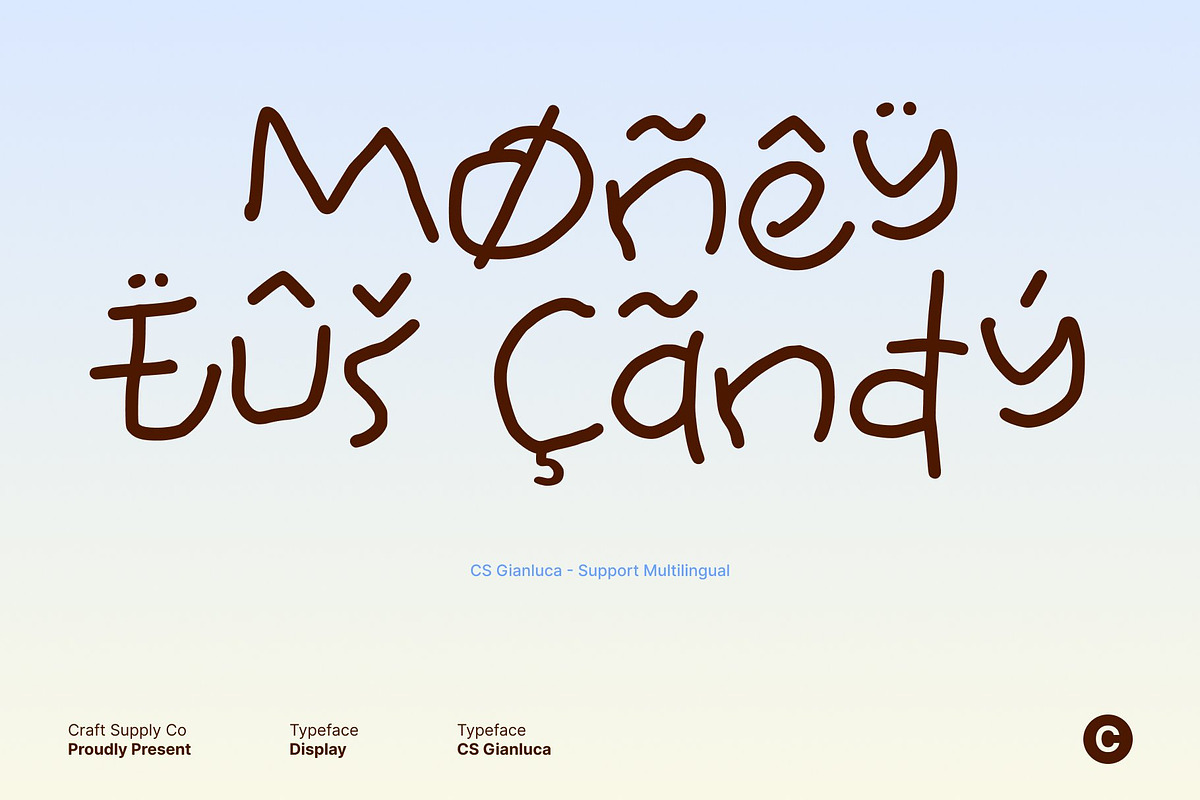 CS Gianluca – Messy Handwritten Font, a Handwritten Font by Craft Supply Co. (Photo 6 of 8)