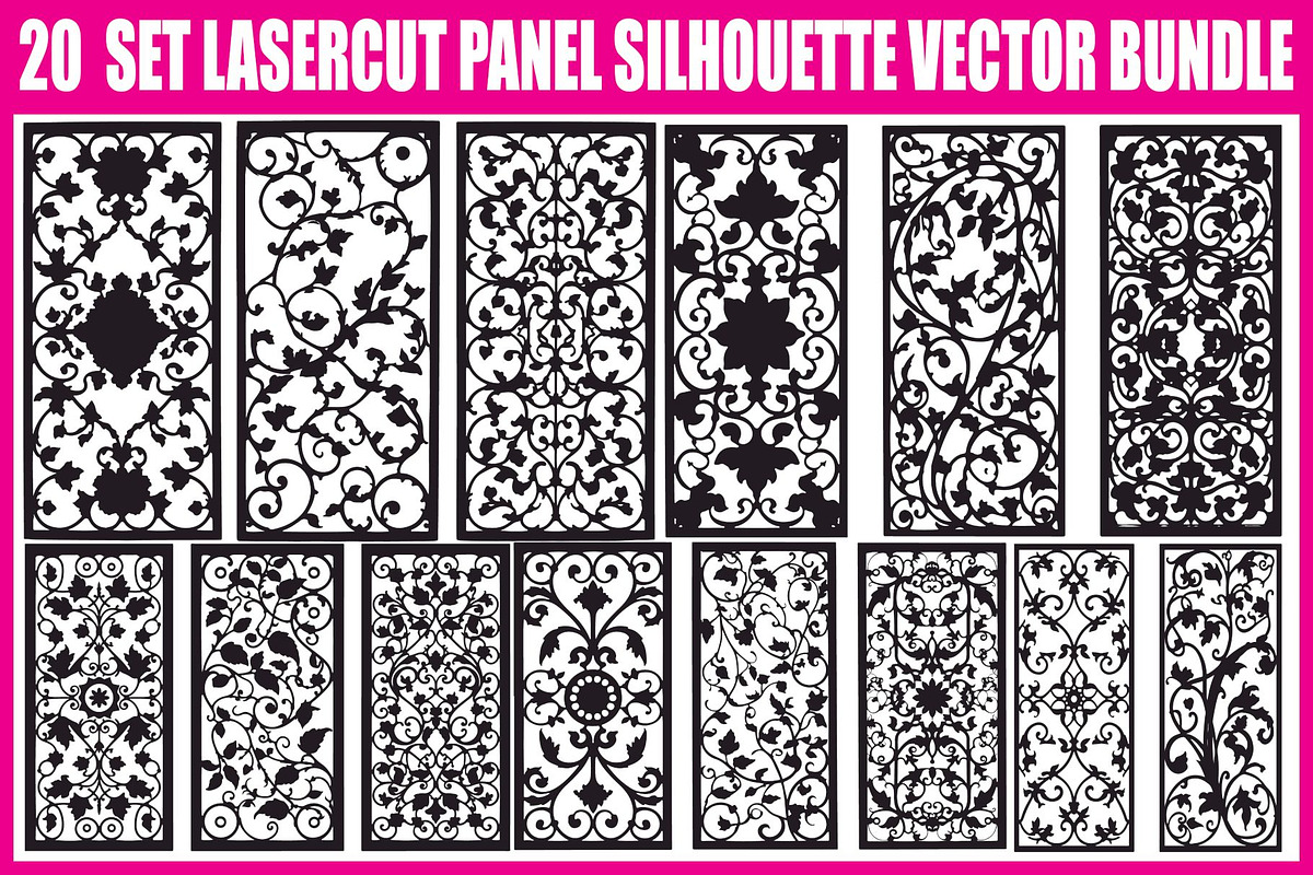 Vintage Gate Pattern Vector Bundle, an Illustration by Creativeshirt (Photo 1 of 21)