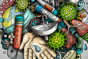 Cartoon Doodle Epidemic Illustration, a Healthcare Illustration by BALABOLKA (Thumbnail 3 of 3)