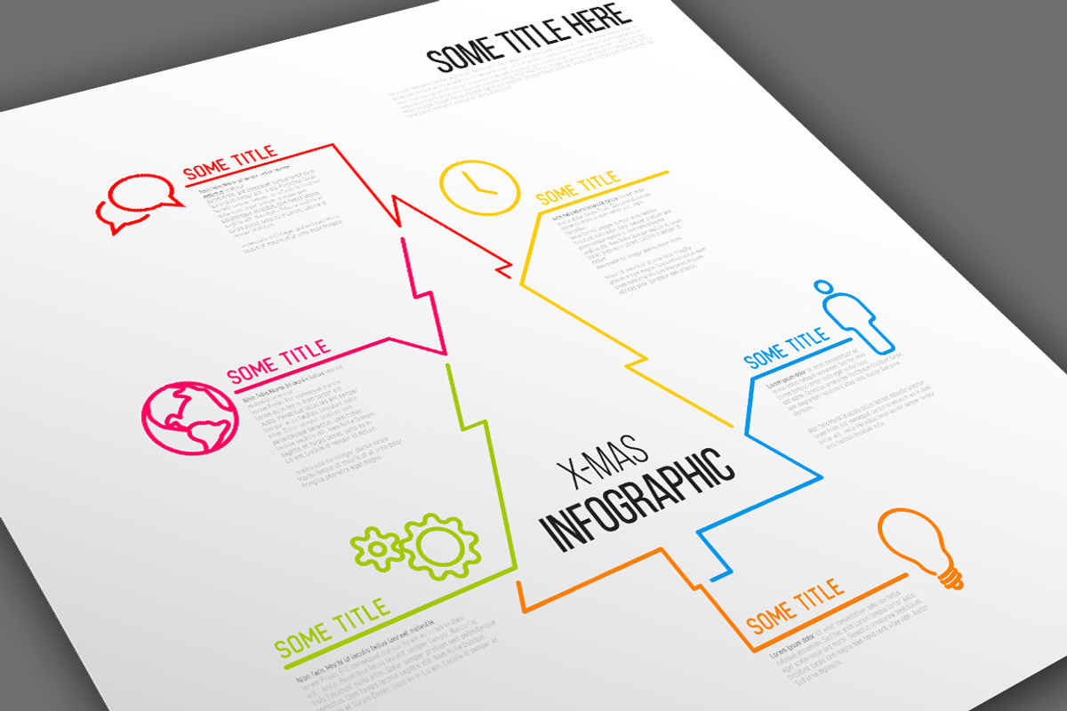Infographic Template Christmas Tree, a Presentation Template by Orson (Photo 1 of 2)