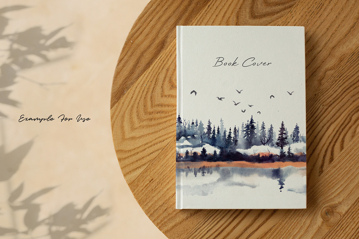 Watercolor Winter Landscapes, an Illustration by Yorda Studio (Photo 9 of 11)