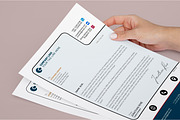 Modern Letterhead Template -CANVA, a Resume Template by iloveTemplate (Thumbnail 2 of 4)
