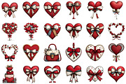 Valentine's Day Heart Coquette Bow, an Illustration by Sublimation Artist (Thumbnail 2 of 6)