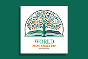World Youth Skills Day Banner, a Social Media Template by nandinigraphics (Thumbnail 3 of 4)