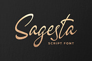 Sagesta - INTRO SALE, a Script Font by Blankids Studio (Thumbnail 1 of 6)