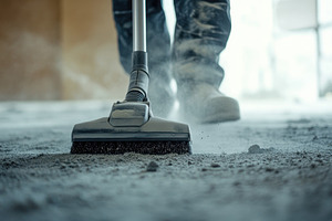 Dust removal in progress by a male, a Photo by Pavel_design