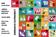 Cartoon vector animals alphabet., an Animal Illustration by Nata Savina Art (Thumbnail 3 of 4)
