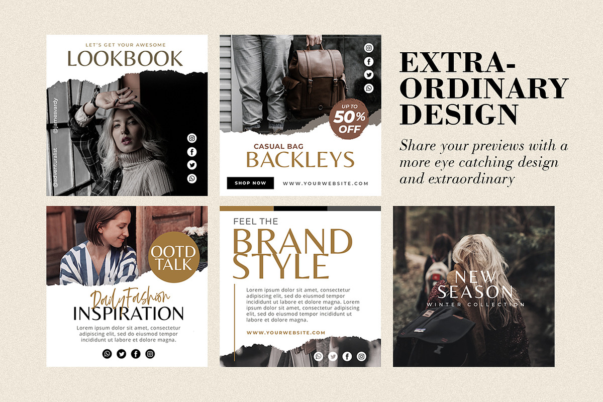 Kylena-Instagram Template Pack, a Social Media Template by Godbless Studio (Photo 4 of 10)