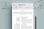 Simple Resume Template Brown, a Resume Template by AdeevaResume (Thumbnail 2 of 4)
