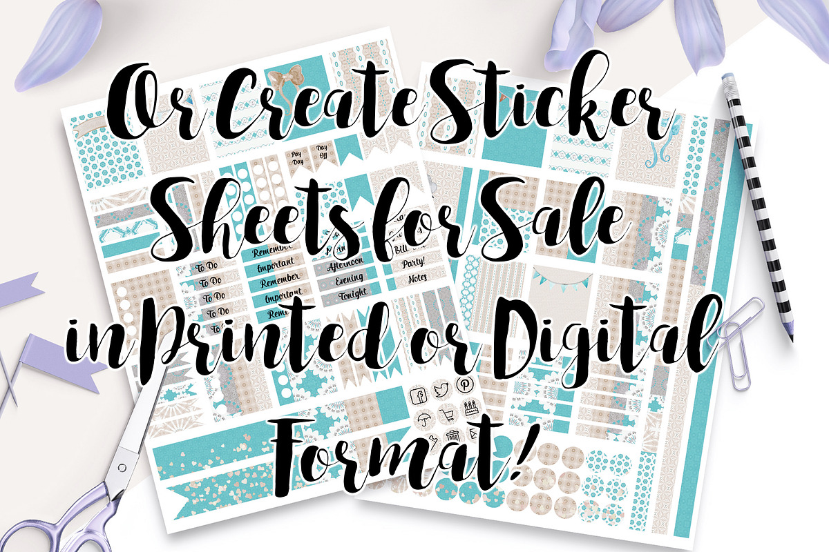 Planner Sticker Templates Photoshop, a Templates & Theme by ClipartBrat Graphics (Photo 3 of 4)