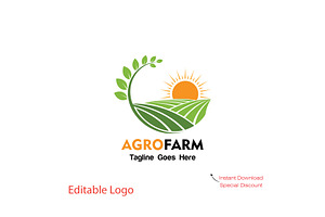 Modern Agriculture Logo Template, a Branding & Logo Template by YUDesignStore