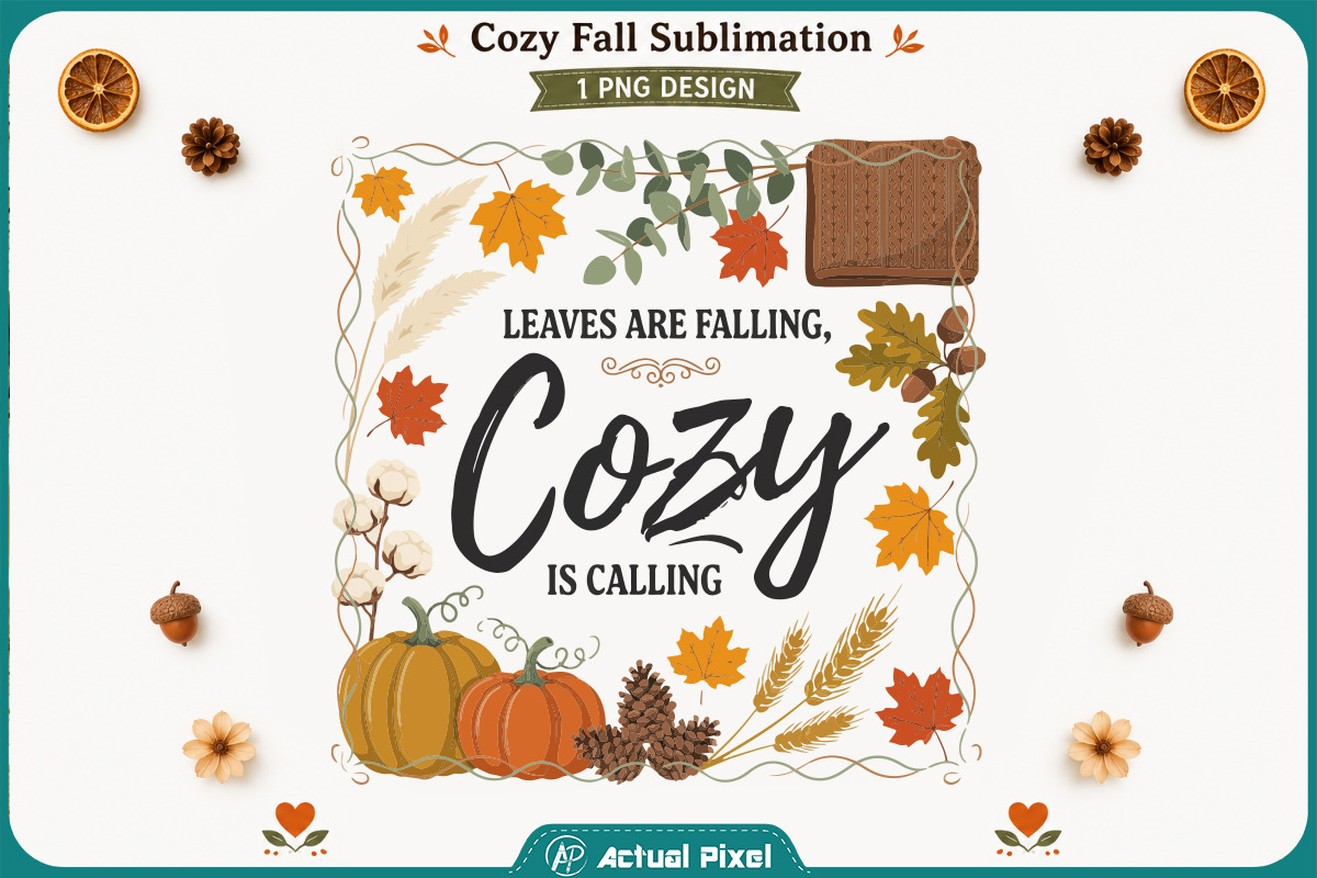 Cozy Fall Sublimation Quotes Bundle, a Seasonal Illustration by Actual Pixel (Photo 16 of 20)
