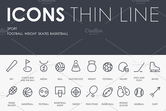 Sport Thinline Icons