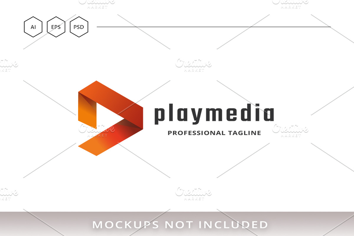 Play Media Letter P Logo, a Branding & Logo Template by Design_Planet