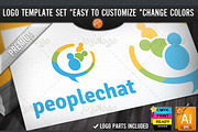 Talking Social Chat People Logo, a Branding & Logo Template by joyologo (Thumbnail 1 of 3)