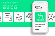 Approved | 25 Thin Line Icons, an Outline Icon by Alex Blogoodf (Thumbnail 10 of 15)
