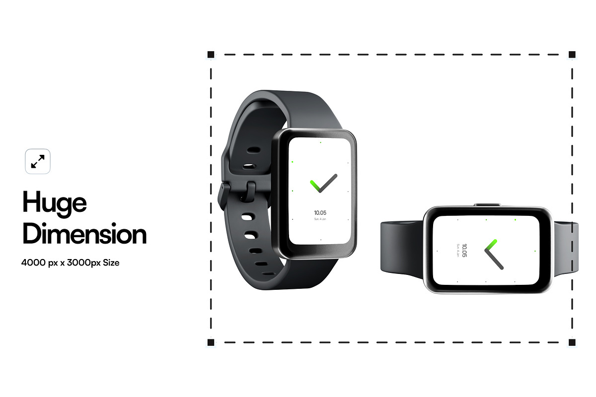 Smartwatch Mockup, a Wearable Device Mockup by SLAB! Design (Photo 3 of 9)