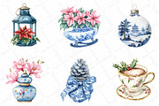 Christmas Chinoiserie Sublimation Bu, an Illustration by DreamPrint404 (Thumbnail 5 of 5)