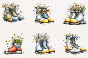 Boots with Spring Flowers Sublimatio, an Illustration by CreationArt (Thumbnail 7 of 7)