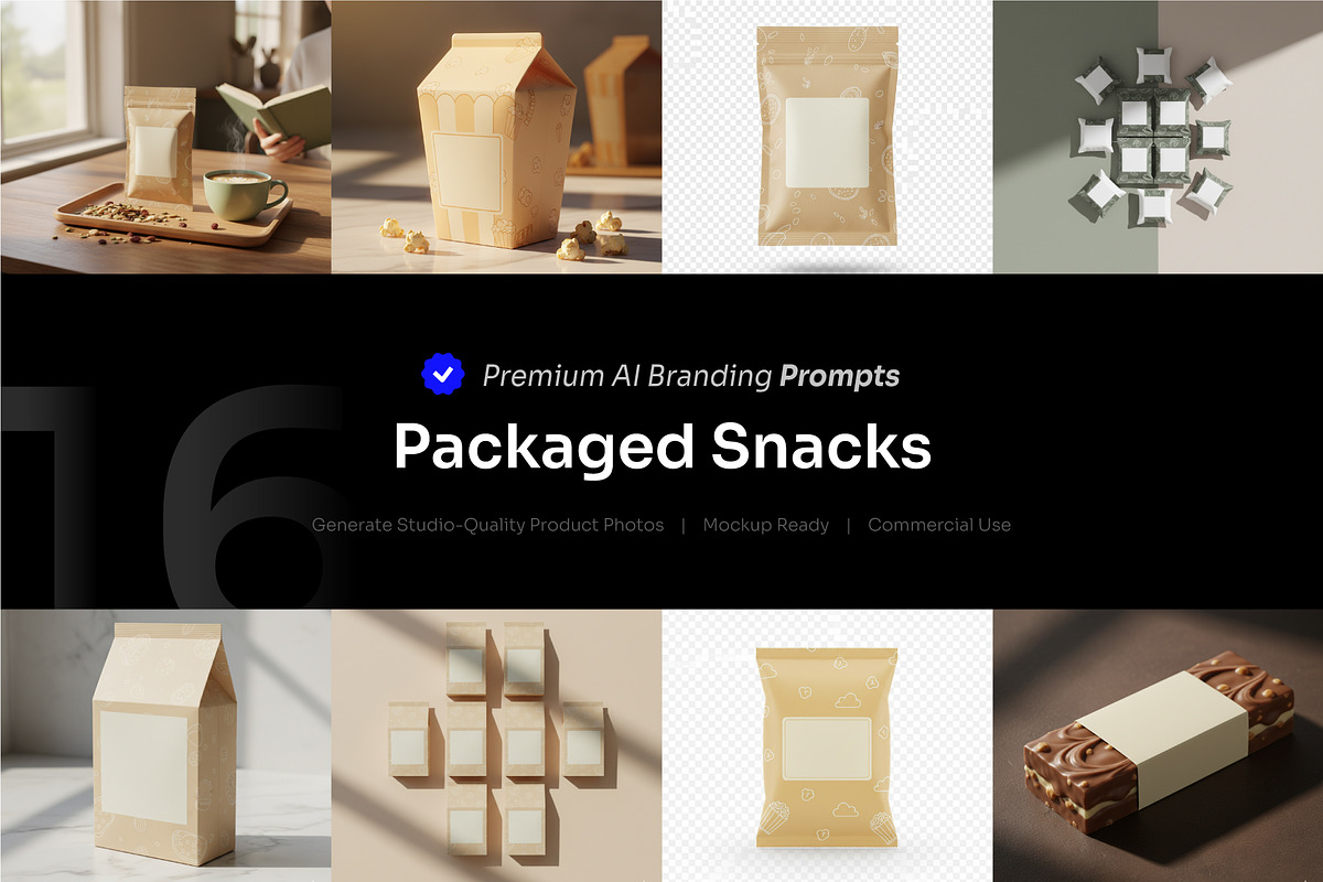 Packaged Snacks AI Prompt, a Food & Drink Photo by cidcud_graphic (Photo 1 of 2)