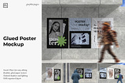 Glued Poster Mockup, an Advertising Mockup by graphicpages (Thumbnail 1 of 9)