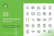 25 World Photography Day Green Black, an Icon by IconBunny (Thumbnail 1 of 2)