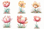 Whimsical Spring Tulip Clipart, an Illustration by Designworld (Thumbnail 3 of 8)