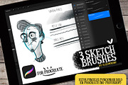 Sketch brushes for PROCREATE, a Brush Add-On by Eliza Moreno Illustration (Thumbnail 1 of 2)