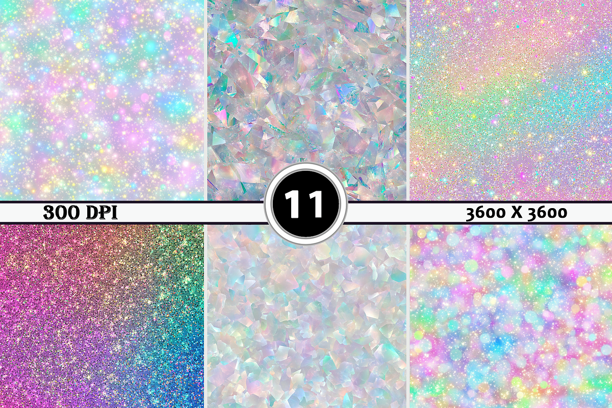 Seamless Sparkle Rainbow Glitter, a Pattern Graphic by Printable Treasure (Photo 2 of 3)