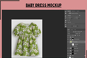 Baby Girl Dress Mockup, a Shirt Mockup by Nora Gad (Thumbnail 5 of 15)