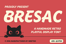 Bresac - Retro Playful Font Display