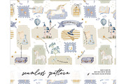 Wizard Unicorn Fantasy pattern, a Pattern Graphic by Milatoo (Thumbnail 1 of 3)