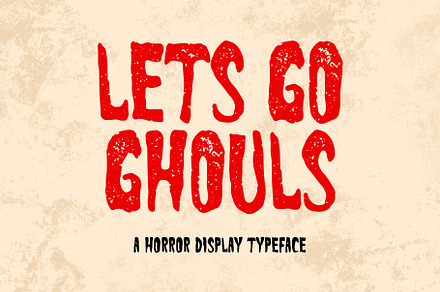 Lets Go Ghouls Font - Horror Font, a Handwritten Font by ariodsgn