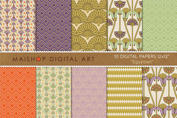 Digital Paper Egyptian preview 4