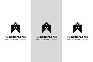 Letters WA Monogram Logo Set, a Branding & Logo Template by Pray Art Design Studio