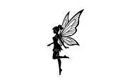 Magical Fairy Silhouette Bundle, an Illustration by jahid234 (Thumbnail 19 of 51)