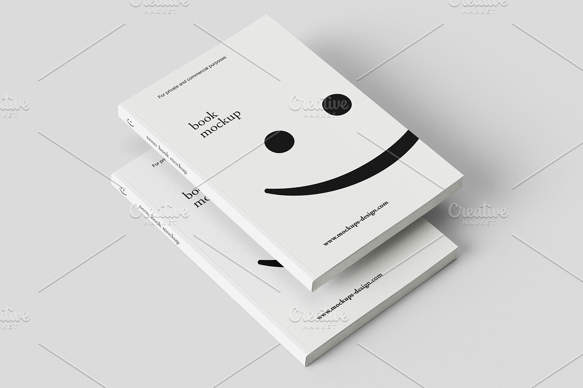 Minimalist book mockup 7 pdf files, a Books & Magazine Mockup by MOCKUPSDESIGN (Photo 1 of 7)